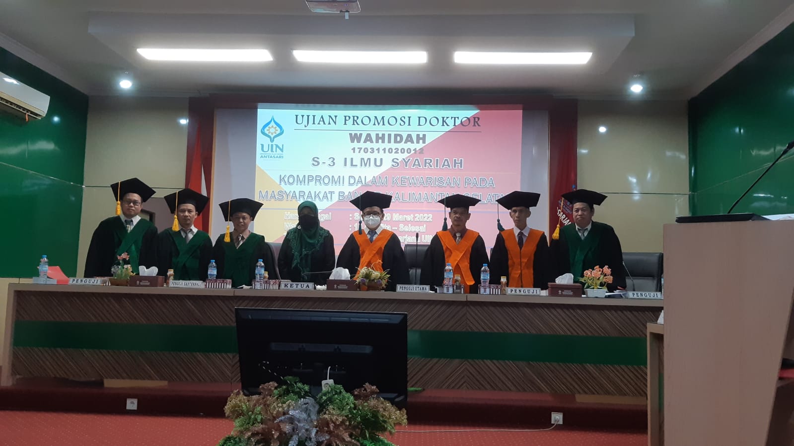 Kaprodi Hukum Keluarga Pascasarjana UINSI Samarinda Laksanakan Tugas Sebagai Penguji Eksternal Disertasi S3 Di UIN Antasari Banjarmasin