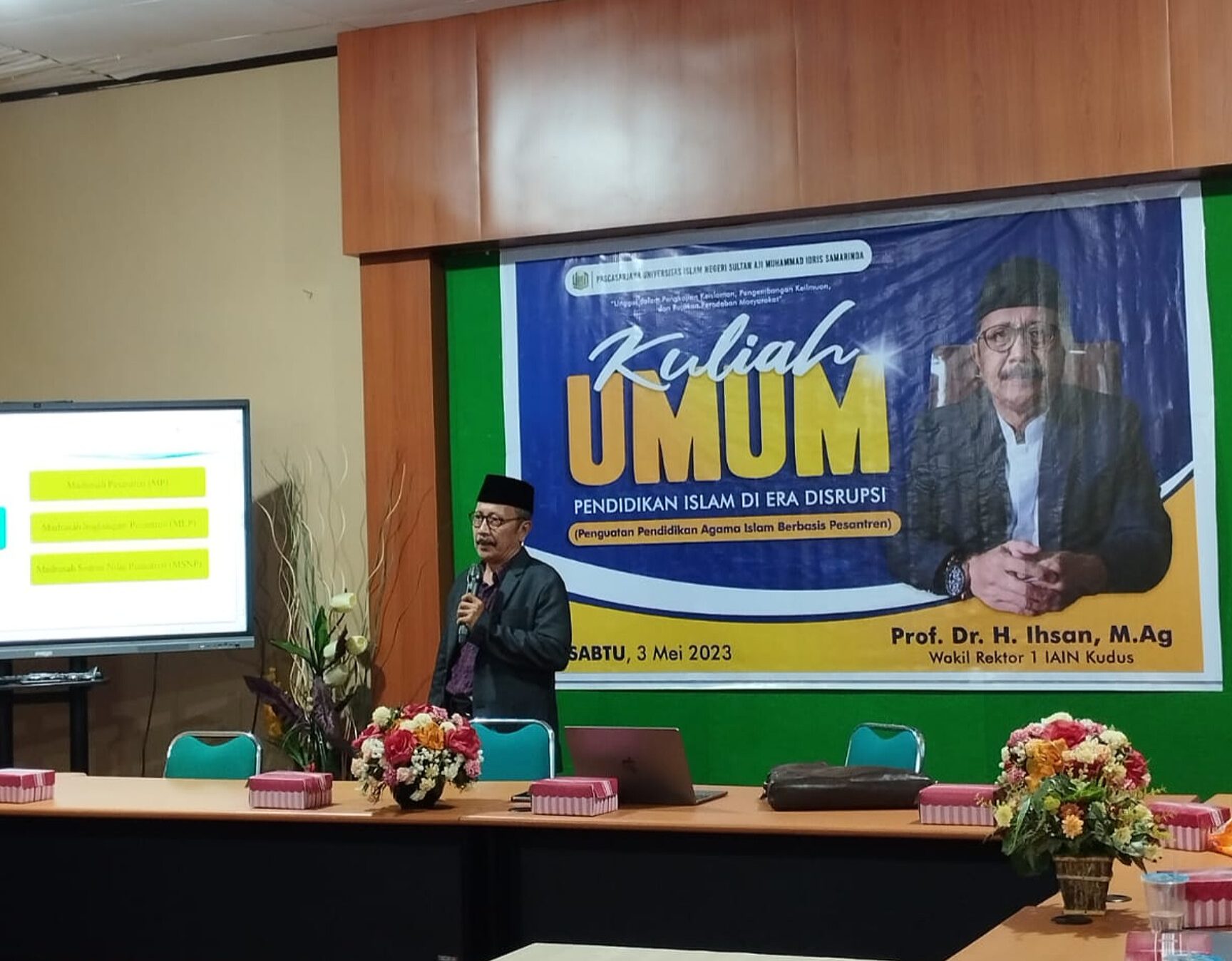 Hadapi Tantangan dan Peluang Era Disrupsi Pendidikan Islam, Pascasarjana Gelar Kuliah Umum