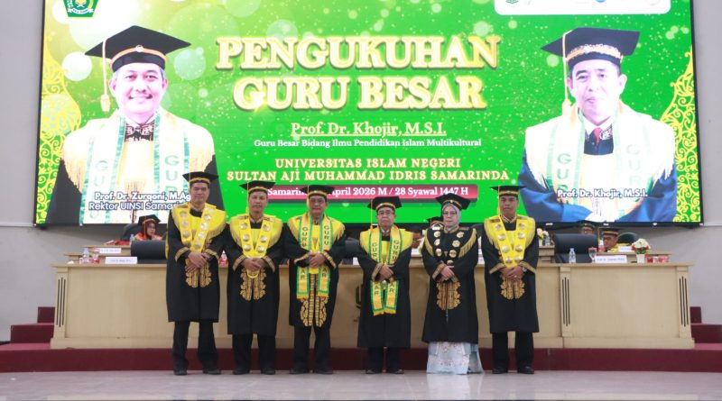UINSI Samarinda Kukuhkan Guru Besar ke-17, Prof. Khojir Dorong Pesantren sebagai Laboratorium Toleransi